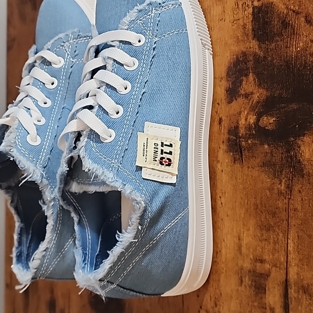Light Blue 7.5 Women's Flag Breathable, Casual Shoesv Fashion Platforms Sneakers